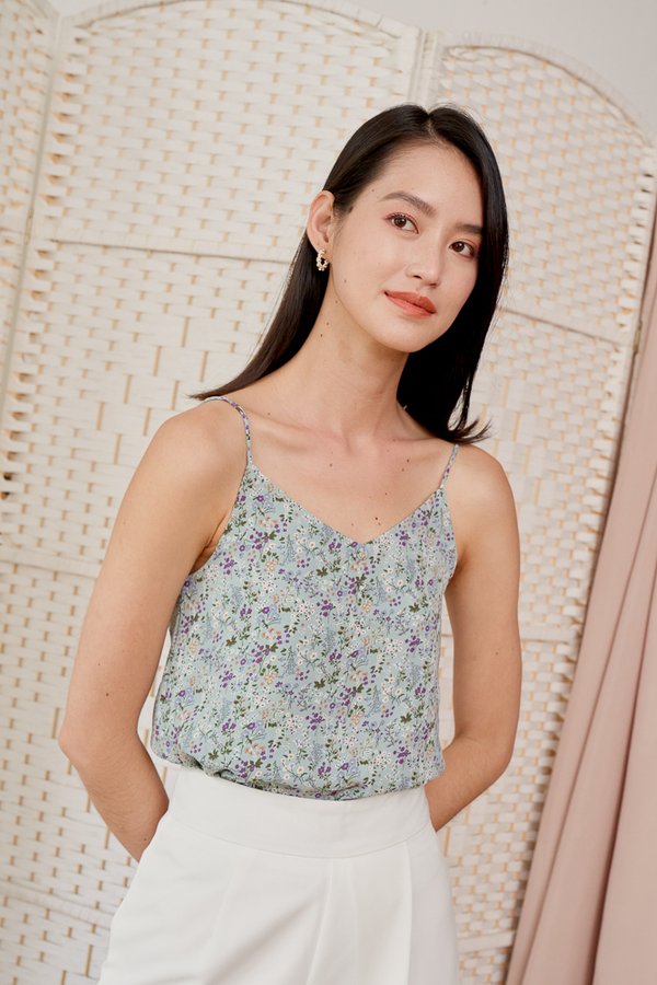 CALISTA Camisole Top in Sage Green, By LVG