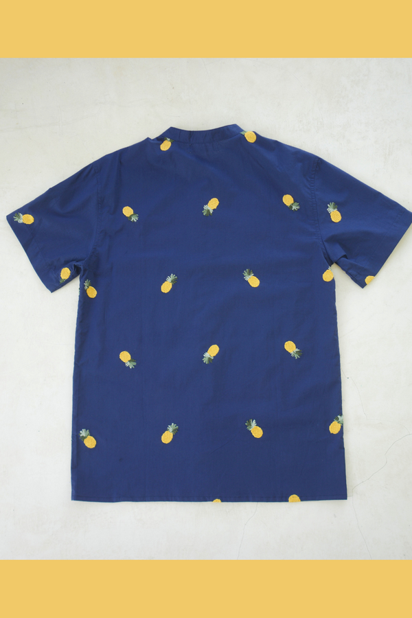 Pineapple Embroidered Shirt 